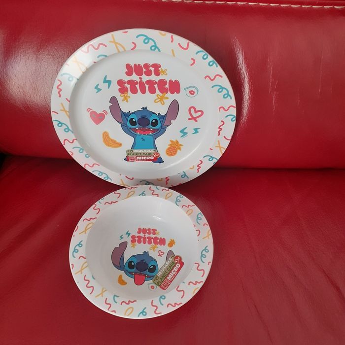 Stitch: Assiette & Bol /Enfant *plastique micro-ondable