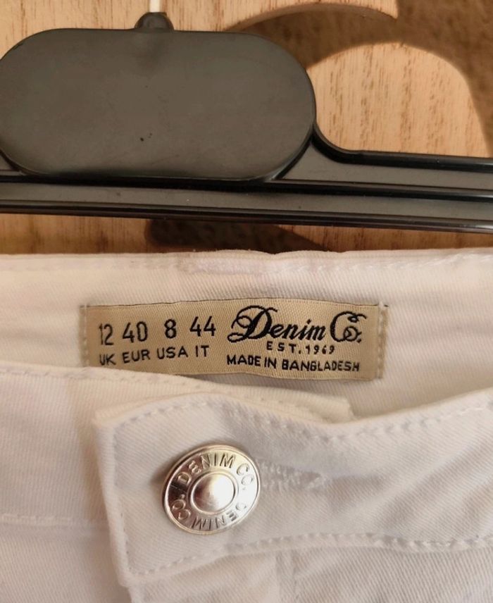 Short blanc à revers T 40 Denim co - photo numéro 4
