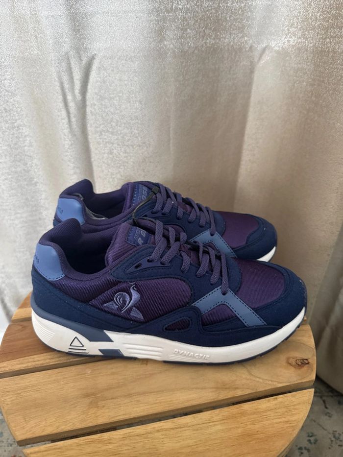 Baskets Le Coq Sportif Dynactif R850 W bleues – Taille 38 neuves - photo numéro 3