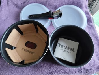 Tefal ingenio easy cook and clean 2 casserole gaz plaque vitrocéramique four 1 poignée amovible 2 couvercle
