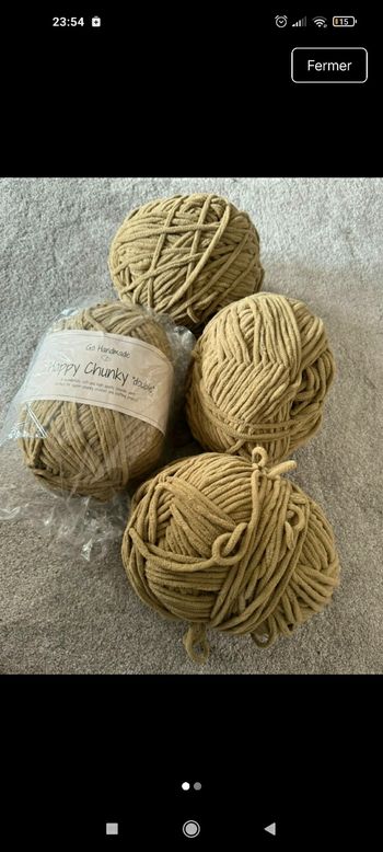 Happy Chunky Double - Go Handmade - XL -lot - kaki