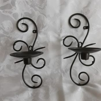 Faby27800 Appliques murales noires x 2