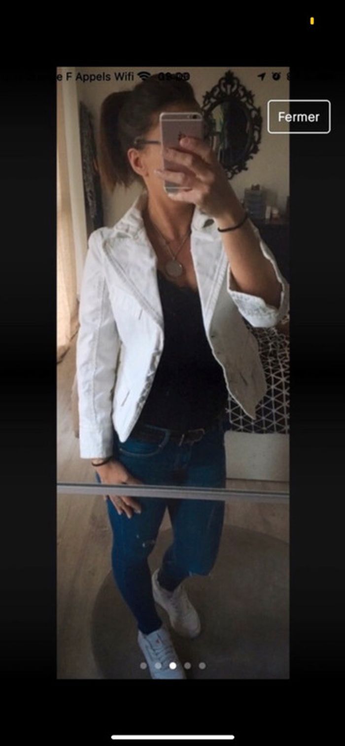 Veste blanche épaisse Morgan - photo numéro 2