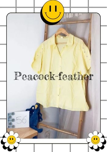 Chemisier jaune neuf vintage 6