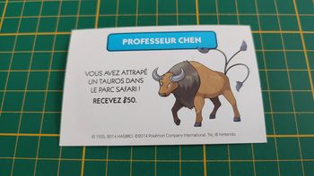 Professeur Chen Tauros pièce détachée jeu de société Monopoly Pokémon édition de Kanto #C43
