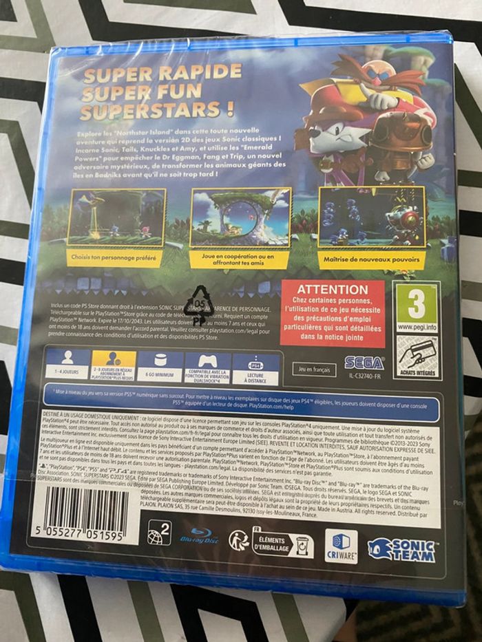 Jeux ps4 Sonic superstars - photo numéro 2