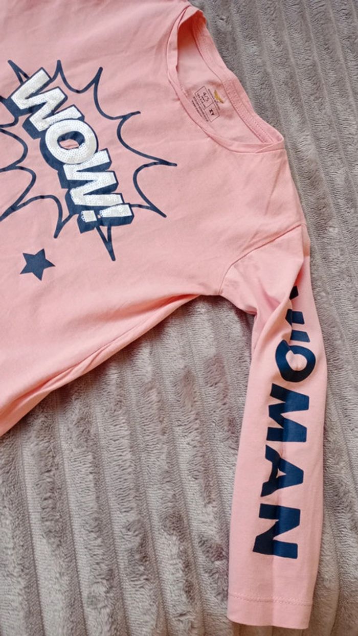 T-shirt Wonder Women 110 cm - photo numéro 3