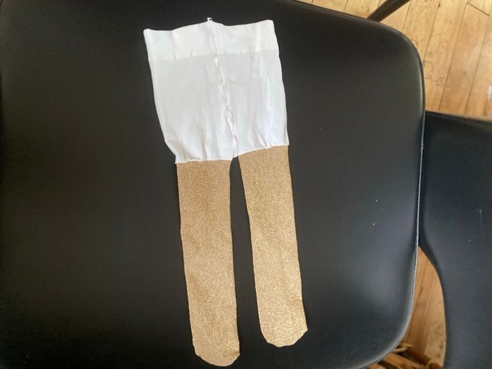 Collant pailletée doré 6 mois - photo numéro 5