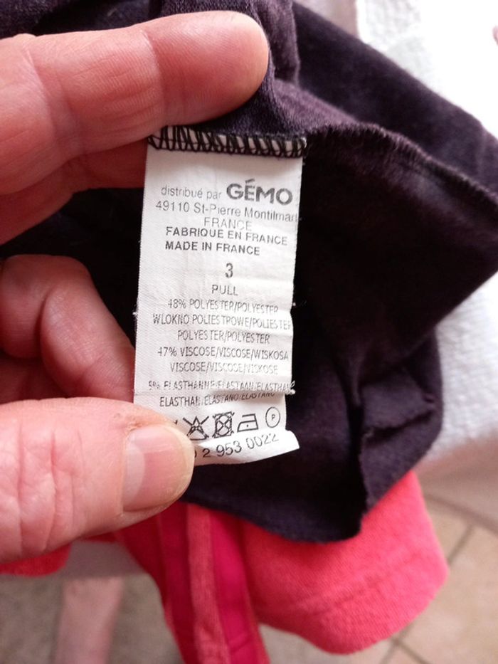 Robe tunique violette Gémo 3 ans - photo numéro 3