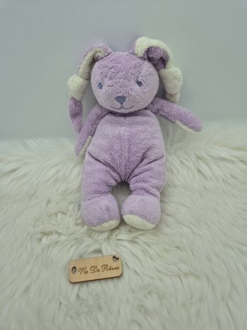 Doudou peluche lapin Violet Lgri.