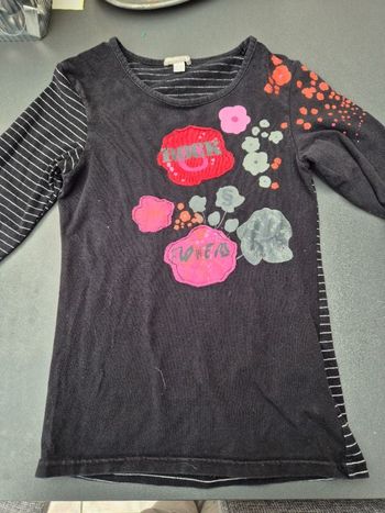 T-shirt manches longues noir taille 12 ans Orchestra