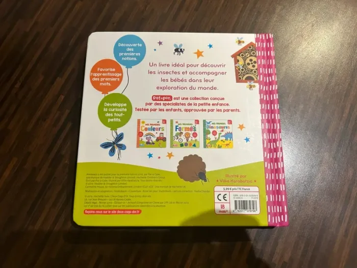 Livre Mes premières petites bêtes Patapon avec poster à déplier - photo numéro 12