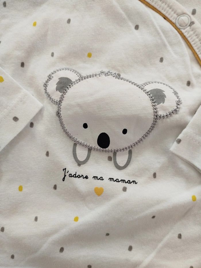 Tee shirt à manches longues bébé 3 mois - photo numéro 2