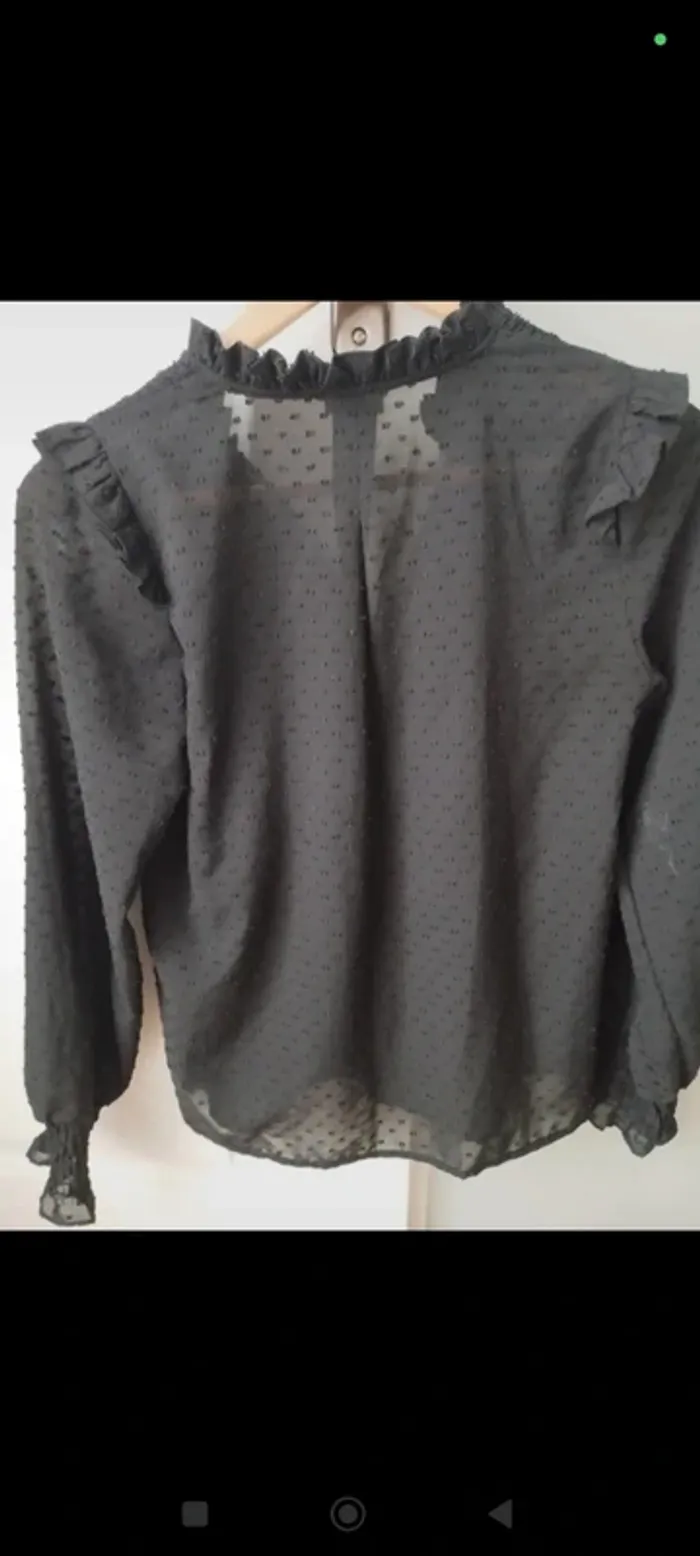 Blouse noire plumetis Pimkie 36 - photo numéro 2
