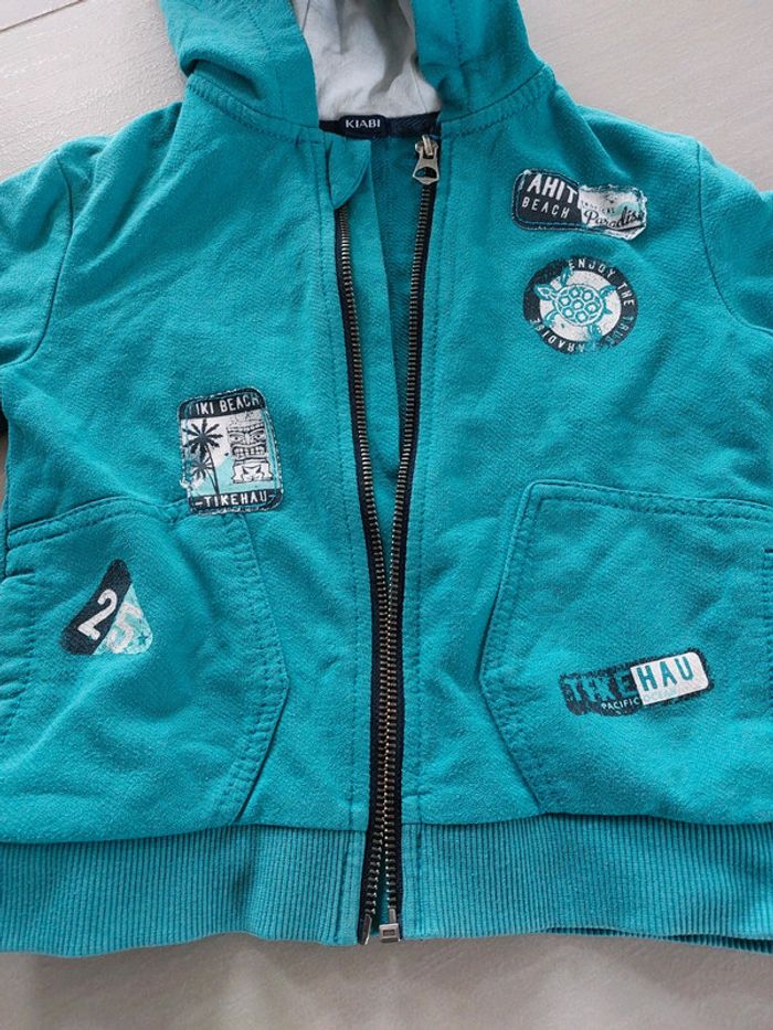 Gilet à capuche zippé 3 ans - photo numéro 2