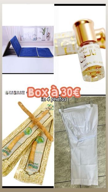 Box, tapis de prière