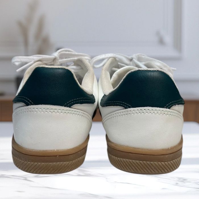 Baskets blanches et grises et cuir et nubuck Zara T35 - photo numéro 3
