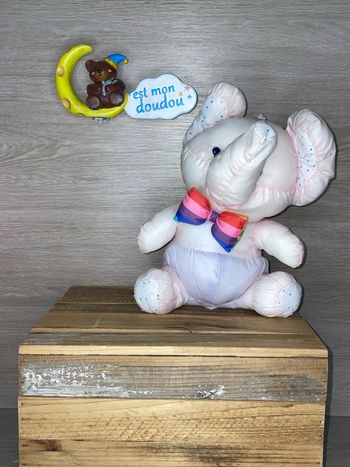 BKN29 doudou éléphant 🐘 en toile