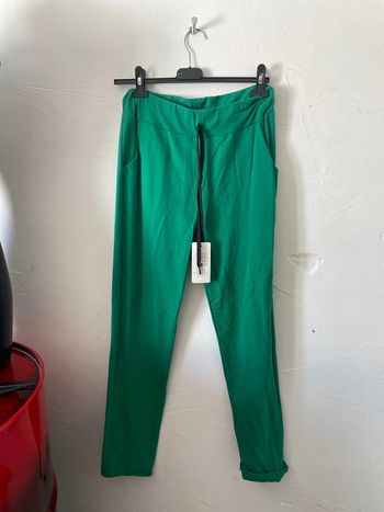 Pantalon jogging vert 707