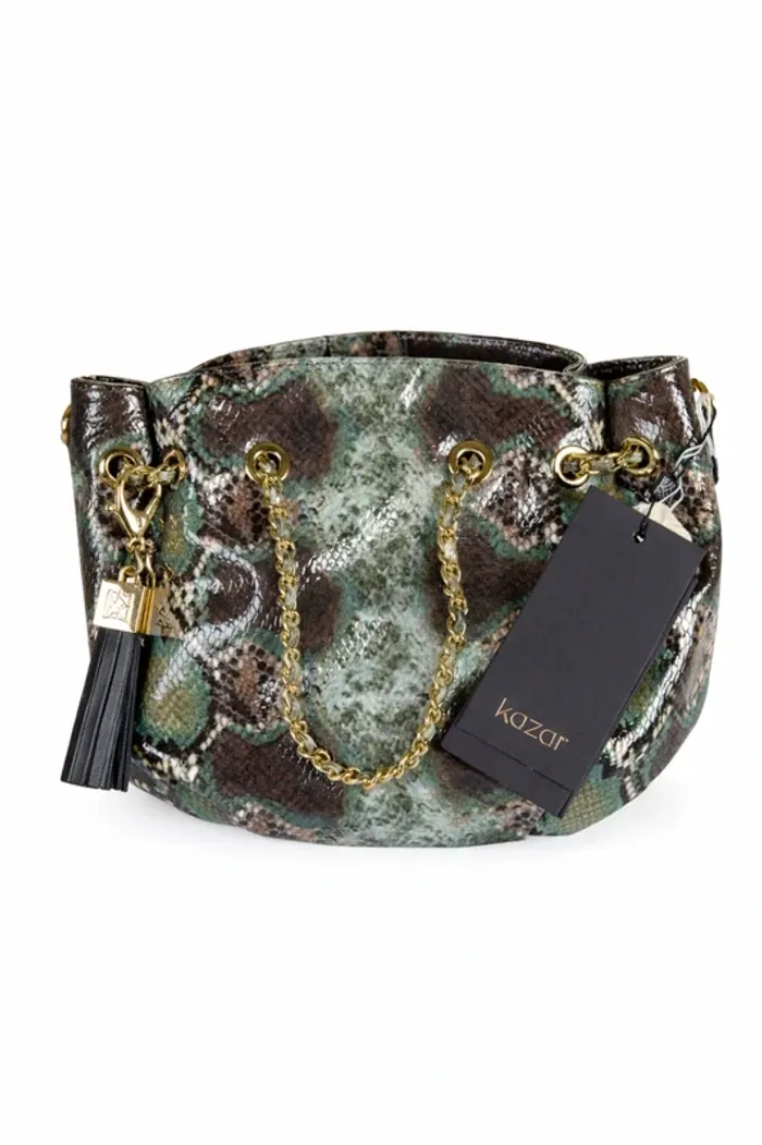 Sac KAZAR cuir premium effet python – Neuf avec étiquette + housse Neuf avec étiquette·Kazar