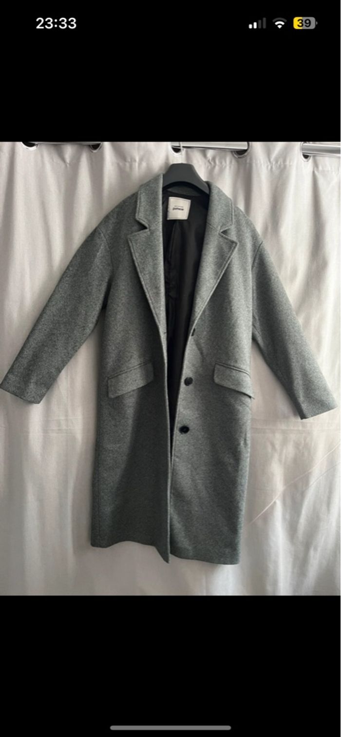 Manteau vert chiné - Pimkie