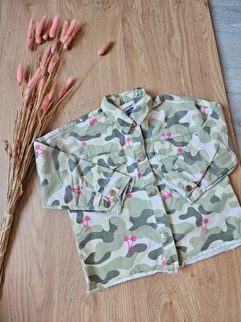 Veste militaire cerises lefties 2/3 ans