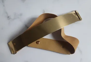 Ceinture large dorée