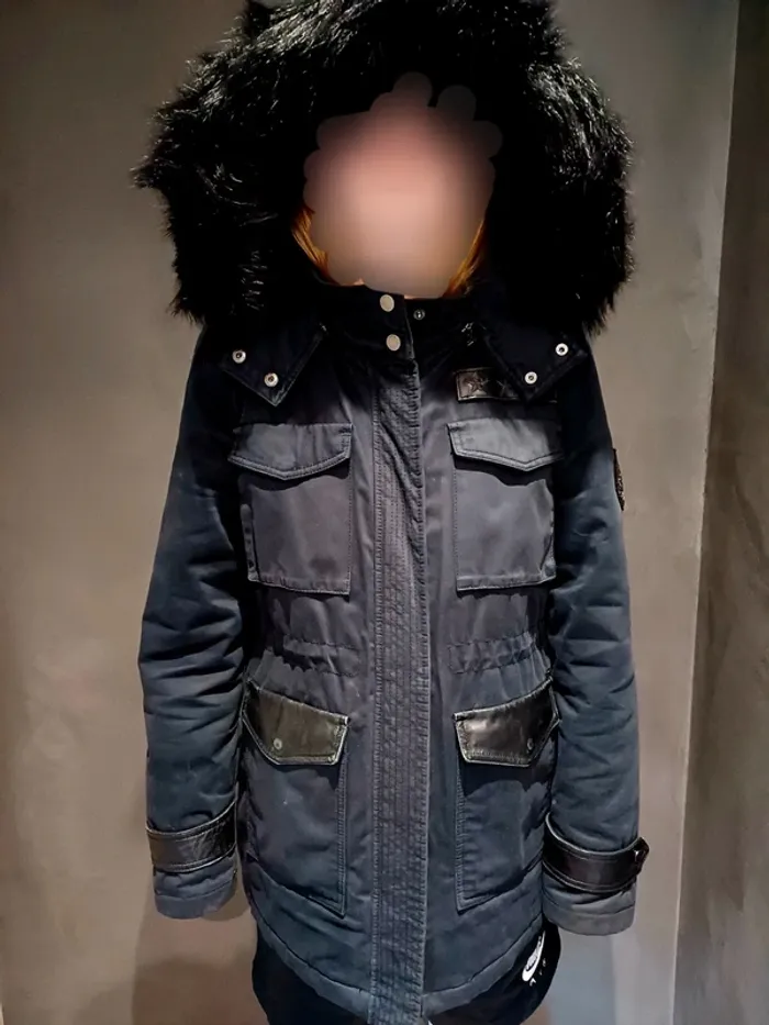 Parka doublée avec capuche IKKS taille L - photo numéro 3