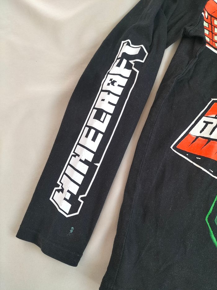 🖤 T-shirt manches longues Minecraft - Taille 14 ans - Bon état 🖤 - photo numéro 3