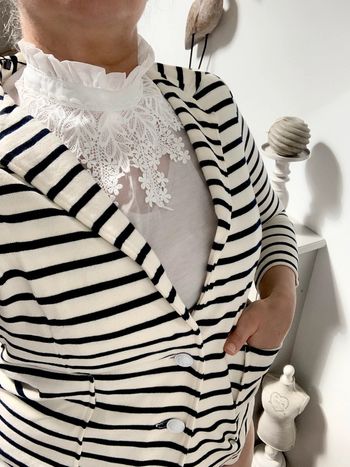 Jolie veste marinière en coton | marque Française 🇫🇷 Petit Bateau | prix boutique 115€