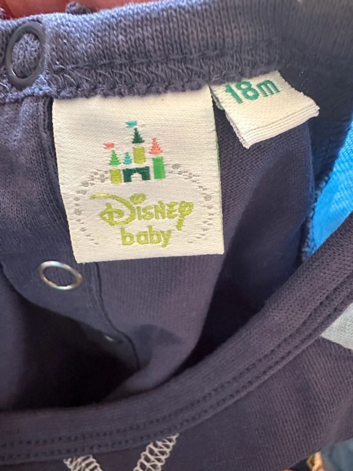 Lot Disney baby 3 t-shirt bleus 18 mois - photo numéro 6