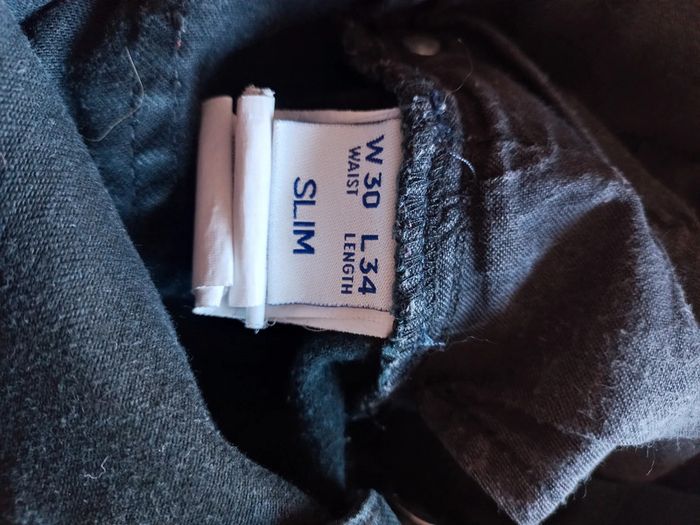 Jeans slim W30/L34 noir - photo numéro 4