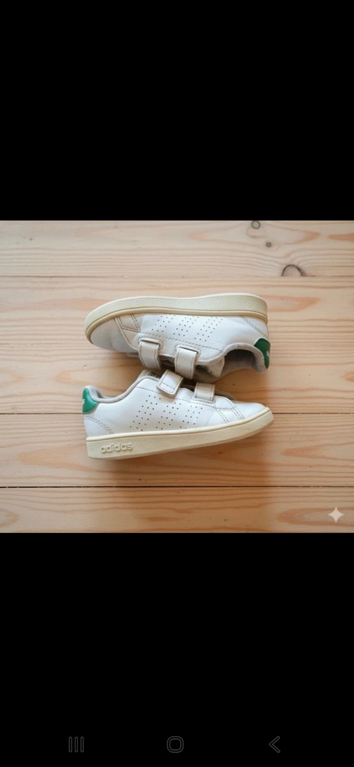 Adidas Blanc Vert - Chaussures Garçon T.23🙍