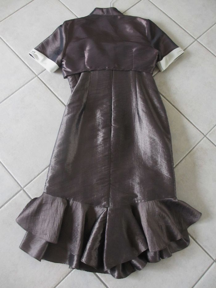 Ensemble robe et boléro femme pour cérémonie Créatif Paris – Taille 38 - photo numéro 2