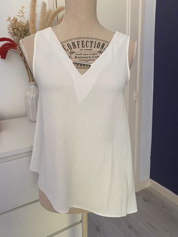 Top blanc Kiabi XS