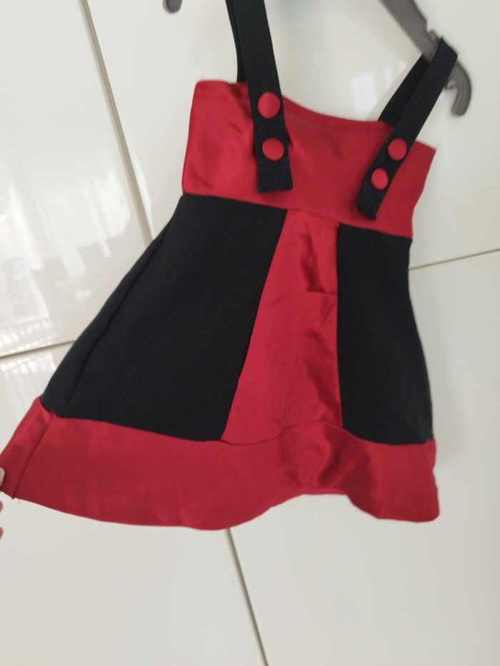 Robe été noire et rouge 24-36 mois - photo numéro 2