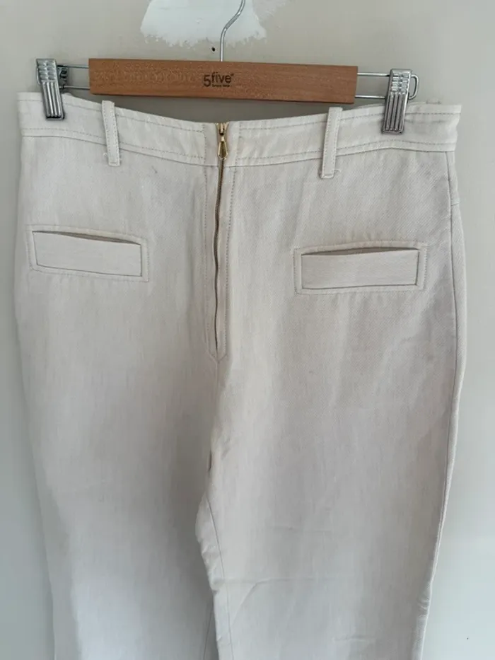 Pantalon Sandro écru - photo numéro 4
