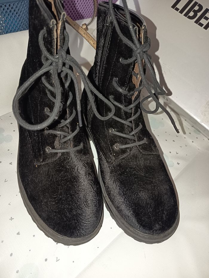 Bottine en velours - photo numéro 2