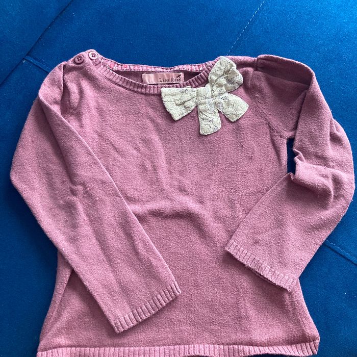 Pull vieux rose Lisa Rose 4 ans