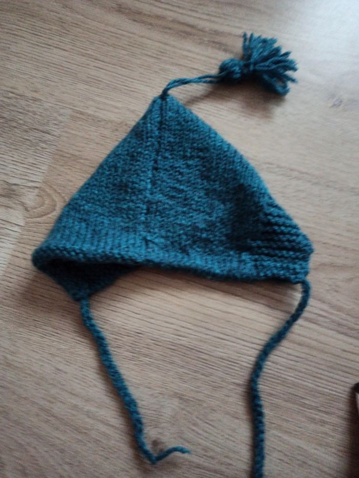 Bonnet péruvien tricoté à la main - photo numéro 2