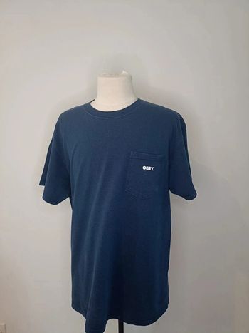 T-shirt uni Obey marine taille L