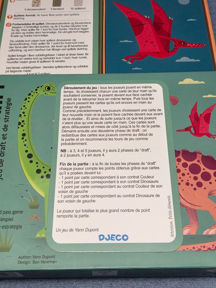 Jeux de cartes neuf dinosaure Djeco - photo numéro 4