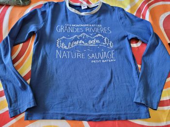 t-shirt Mlongue petit bateau 10ans (2e)