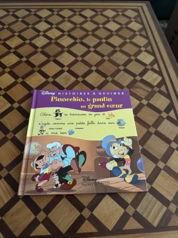 Livre Disney Histoires à deviner - Pinocchio, le pantin au grand cœur