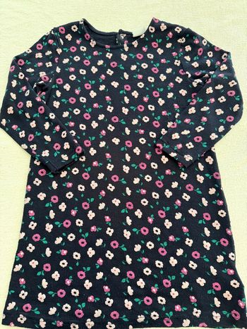 👗 Robe à manche longue motif fleurs - fille -110-116 cm - bon état - Lupilu