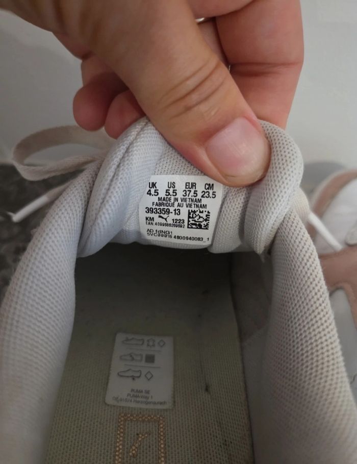 Puma colorées taille 37.5 avec semelle haute compensée - photo numéro 7