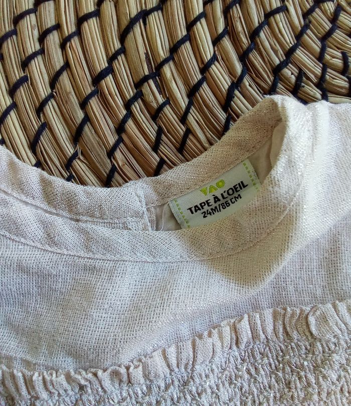 Tunique crème avec fils brillants Tape à l'oeil taille 24 mois - photo numéro 3