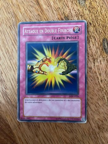 Carte Yu-Gi-Oh! Attaque en double fourche DDY-F026