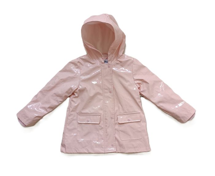Imperméable coupe vent rose à paillettes à capuche. Ciré. Gémo. Taille 4 ans - photo numéro 2