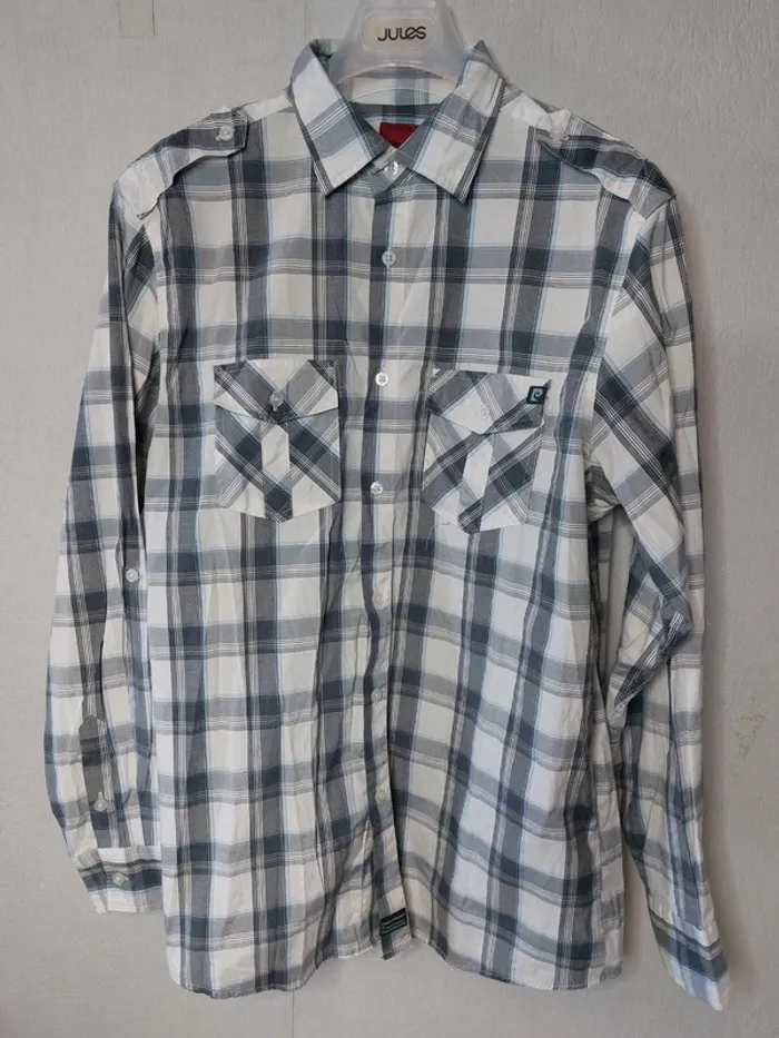 Chemise a carreaux " Pierre Cardin"